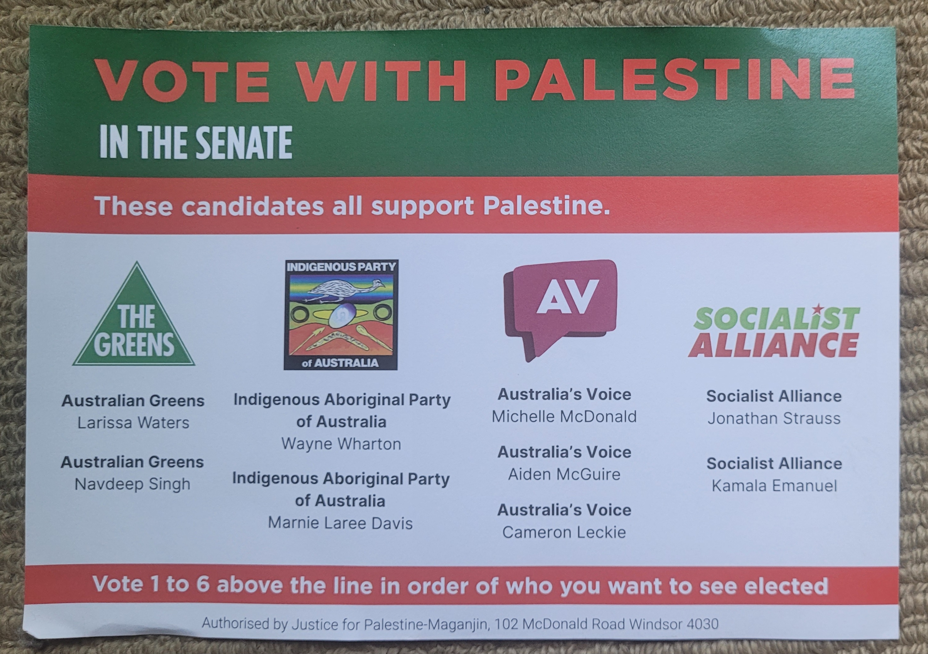 Remah preference for the Indigenous Party